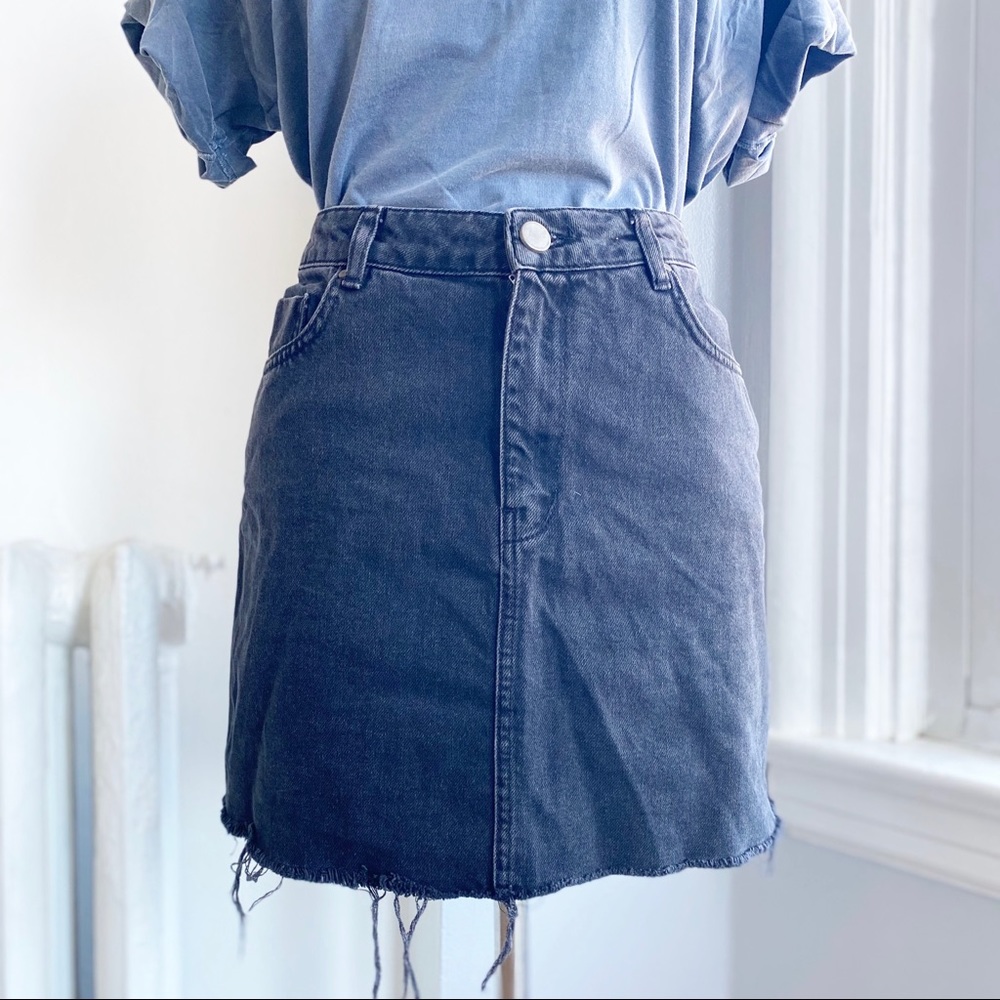 ASOS Black Denim Mini Skirt